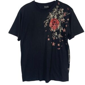 Bullet Noise Men's Graphic T Shirt Size Large Black Short Sleeve